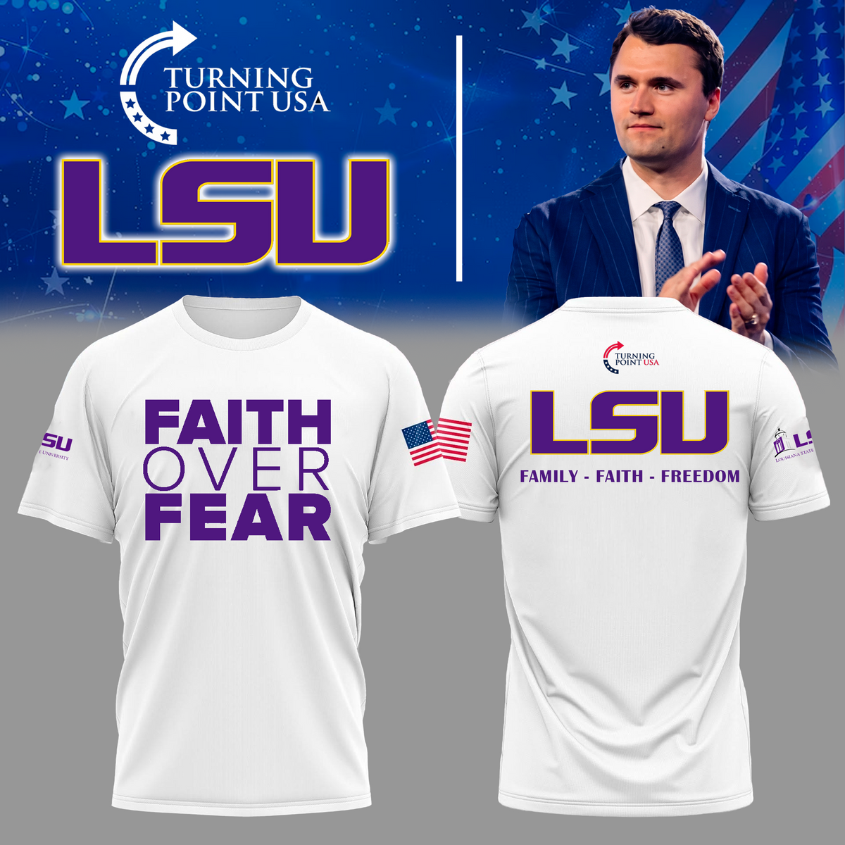 LSU Freedom - TPUSA 2026 Tshirt