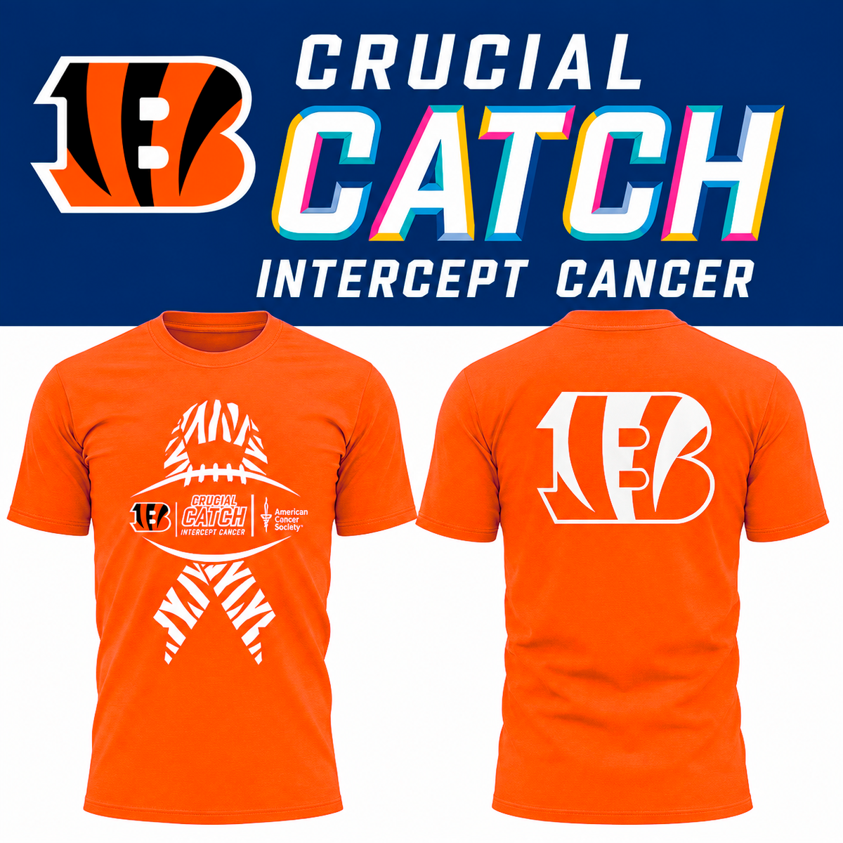 Cincinnati Bengals 2026 Crucial Catch Tshirt