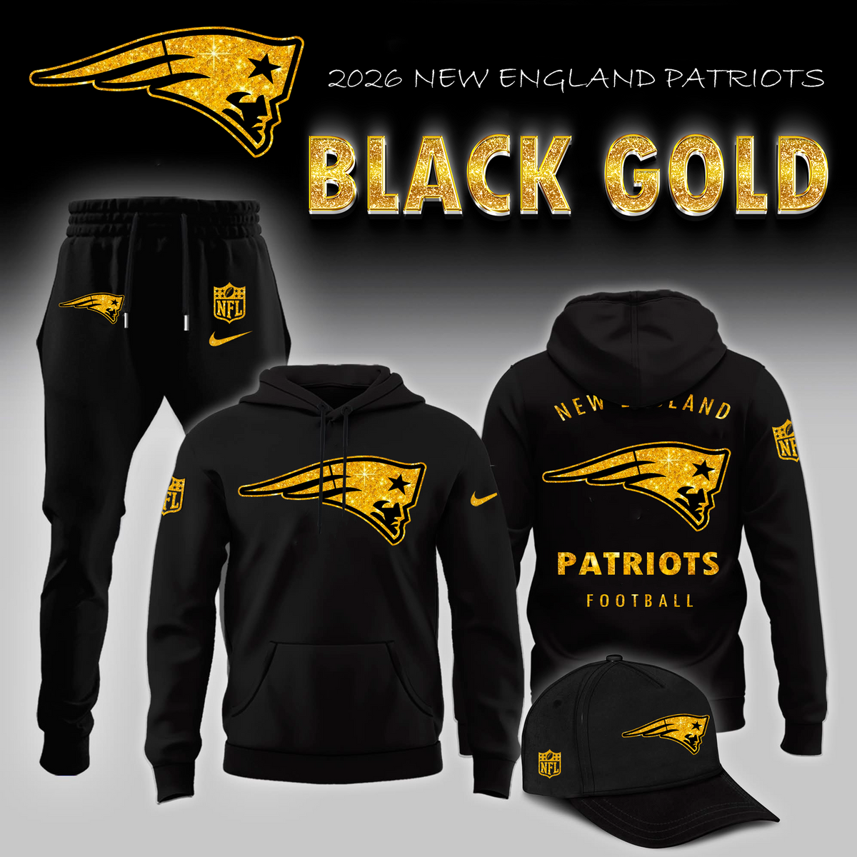 New England Patriots 2026 "BLACK GOLD" Limited Edition