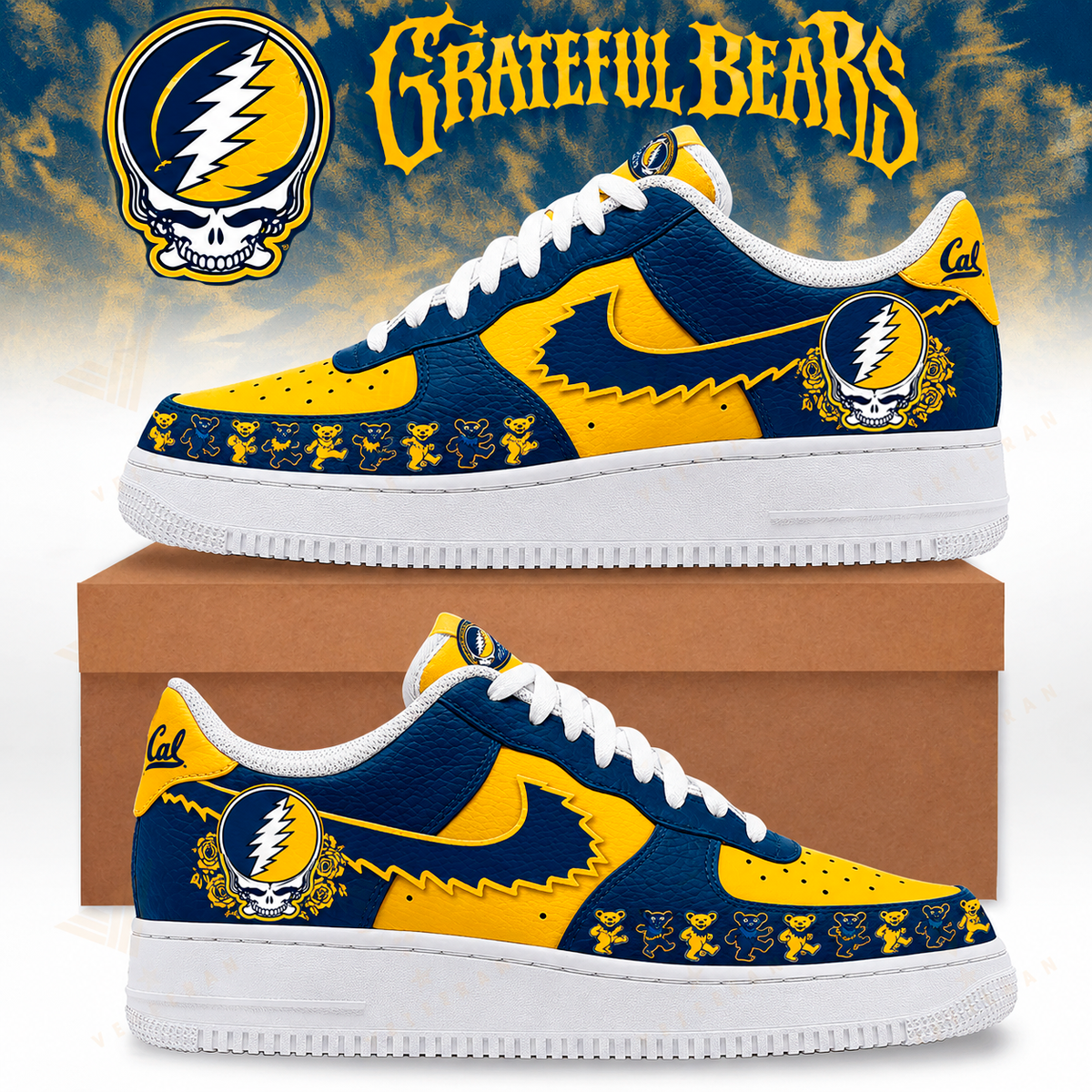 CAL - Grateful Bears AF1 New Shoes 2026