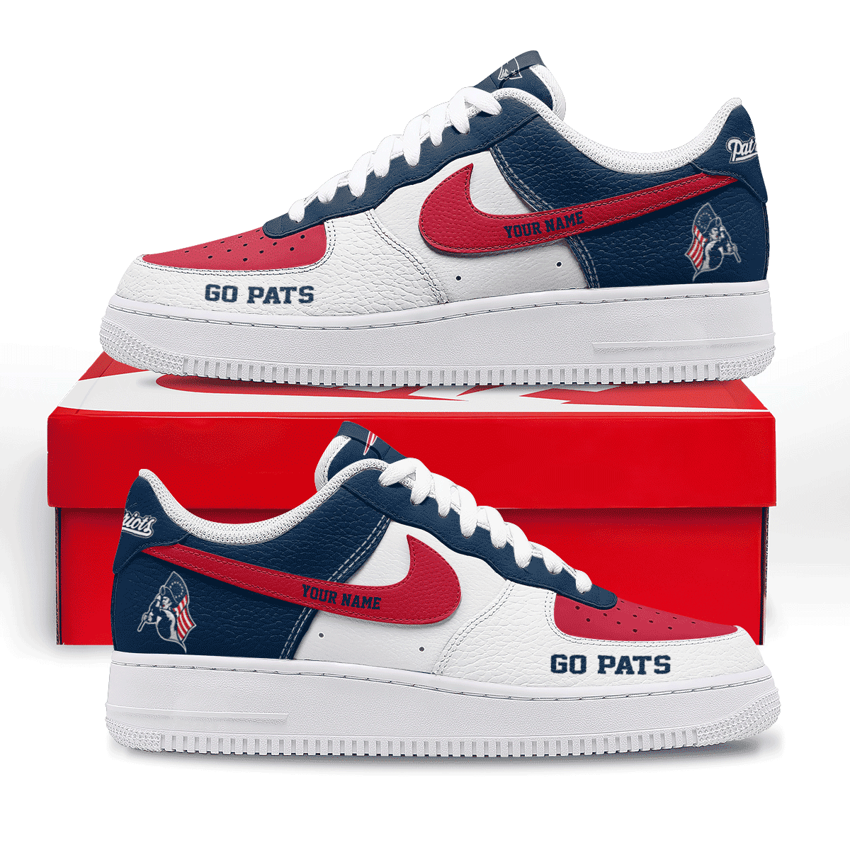 New England Patriots | Premium AF1 Shoes Limited Edition NY