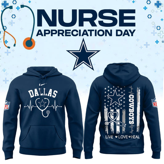 Dallas Football Nurse Appreciation Hoodie