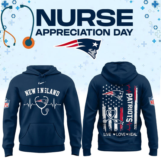 New England Football Nurse Appreciation Hoodie