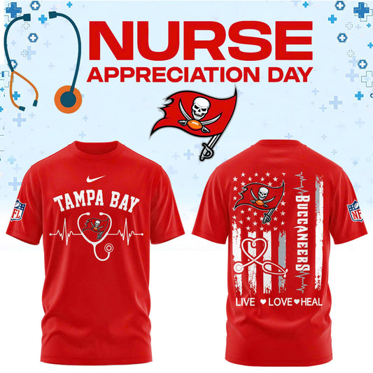 Tampa Bay Football Nurse Appreciation Tshirt