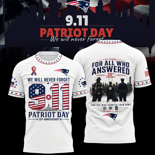 Limited Edition New England Patriots 2026 Patriot Day T-Shirt