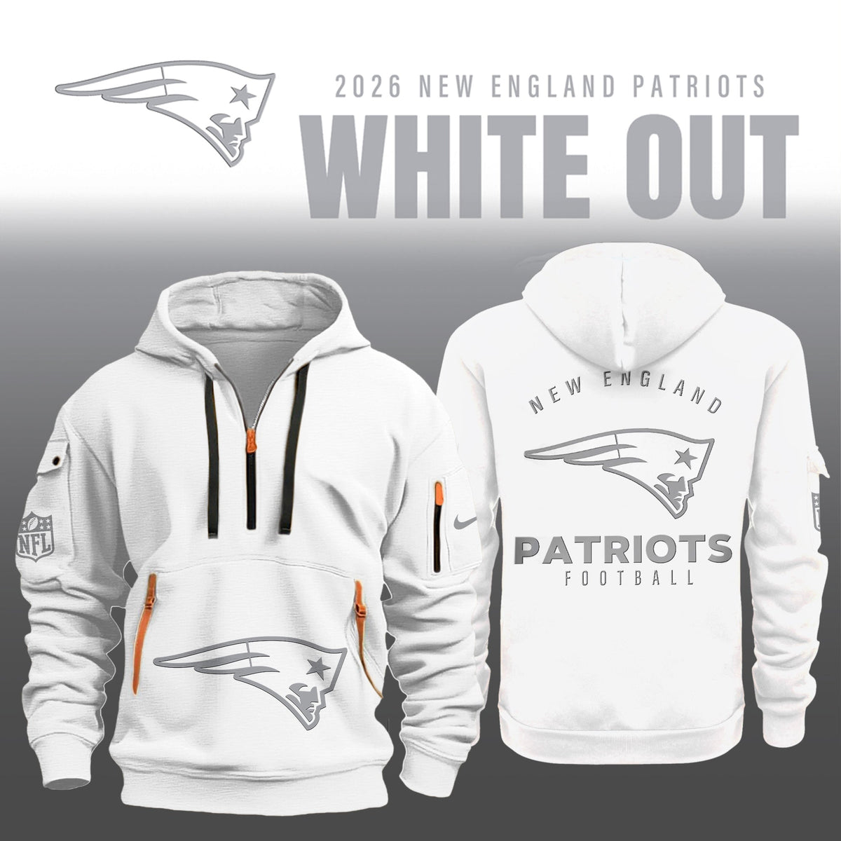 New England Patriots 2026 White Out Limited Edition New Jacket