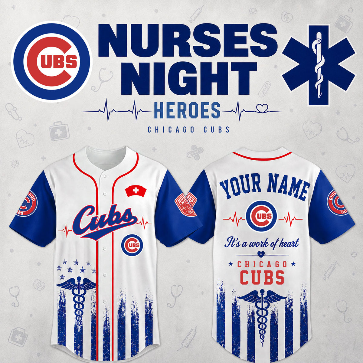 Chicago Cubs Nurses Night Jersey 2026