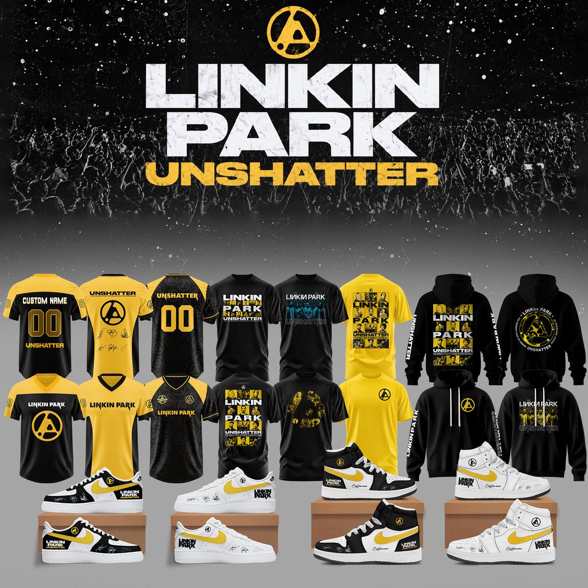 Lnk Prk Unshatter 3D All-Over Print T-Shirt V5