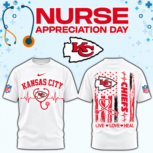 Kansas City Football Nurse Appreciation Tshirt