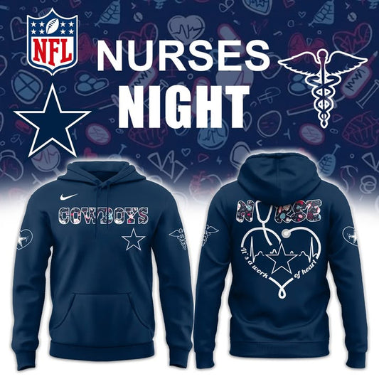 Dallas Cowboys NURSES NIGHT Combo Hoodie