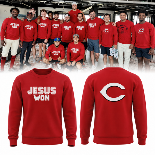 Jesus Won × Cincinnati Reds Sweater