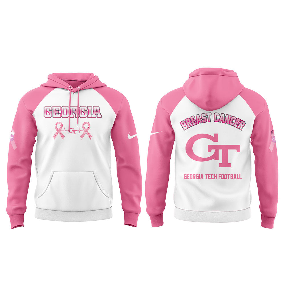 .  Georgia Tech Cancer Awareness Month 2025 Combo Hoodie
