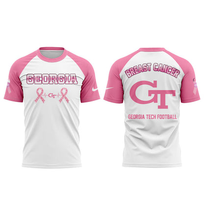 .  Georgia Tech Cancer Awareness Month 2025 Combo Shirt
