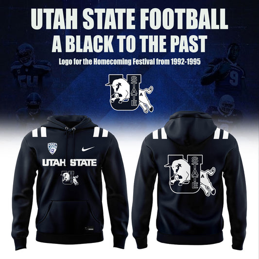 Utah State Football 𝔸 𝔹𝕃𝔸𝕊𝕋 𝕋𝕆 𝕋ℍ𝔼 ℙ𝔸𝕊𝕋 Hoodie V2