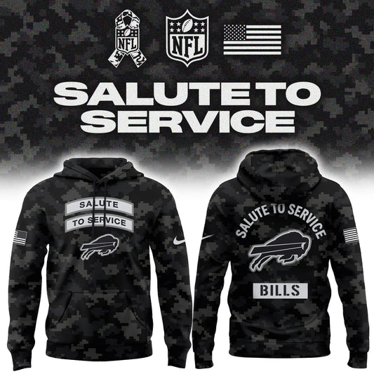 Limited Edition Buffalo Bills Salute To Service “Made With Purpose” Hoodie