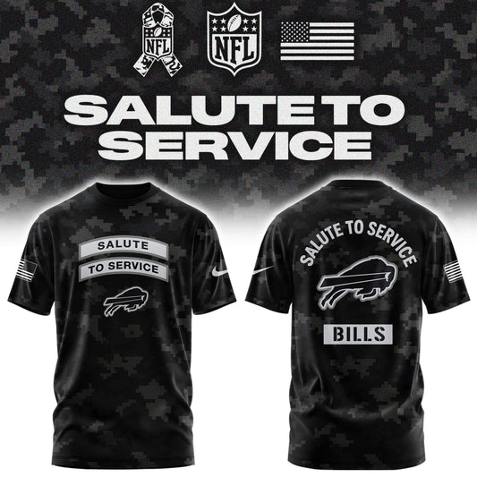 Limited Edition Buffalo Bills Salute To Service “Made With Purpose” T-shirt