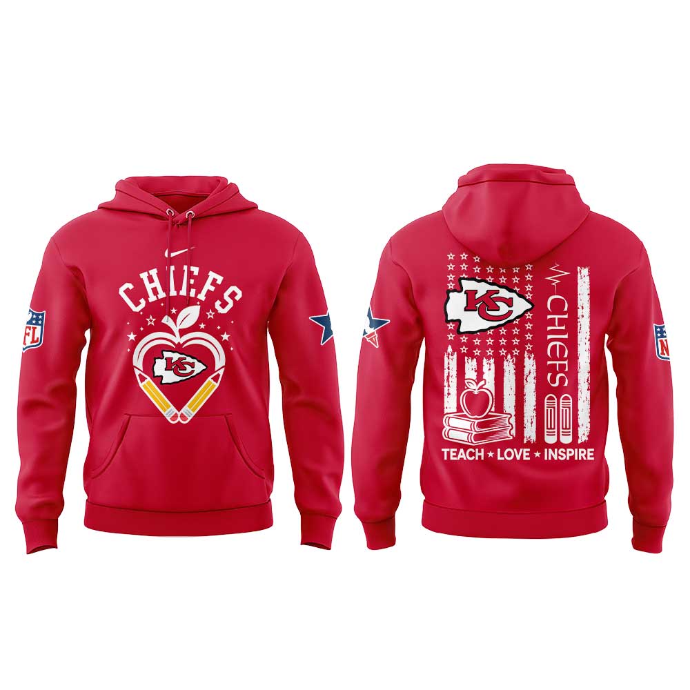 .                   KC Chiefs Teacher Appreciation 2026 Hoodie