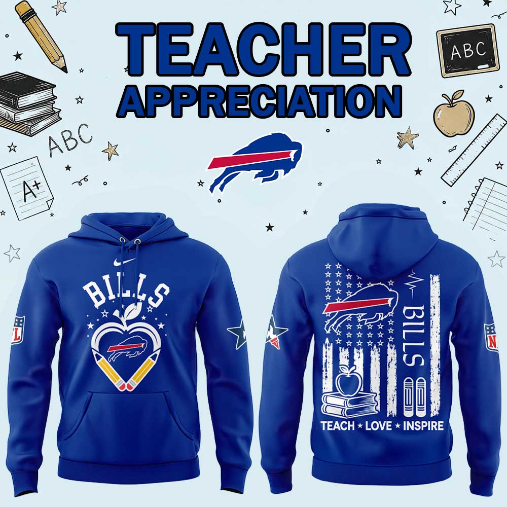 .                                              B Bills Teacher Appreciation 2026 Hoodie