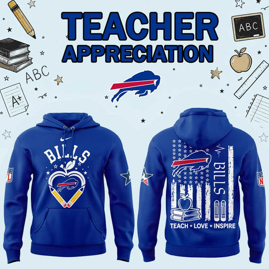 .                                              B Bills Teacher Appreciation 2026 Hoodie