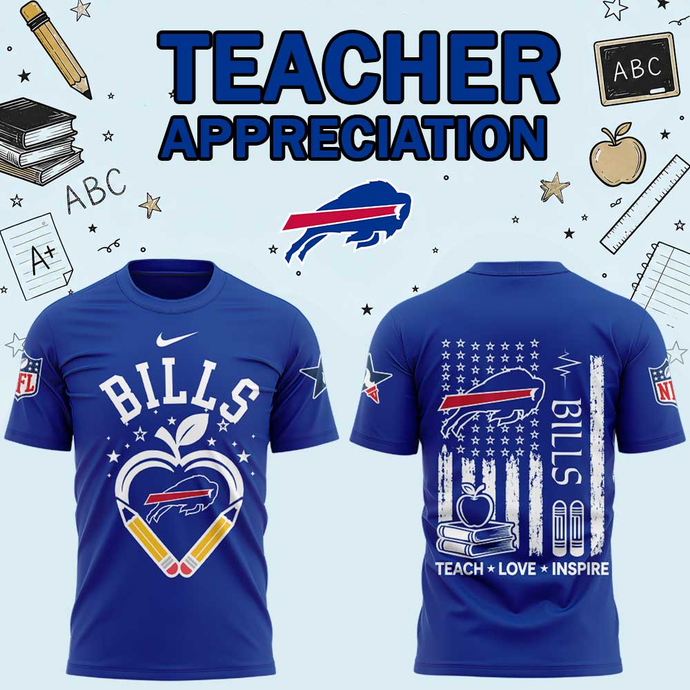 .                                              B Bills Teacher Appreciation 2026 Shirt