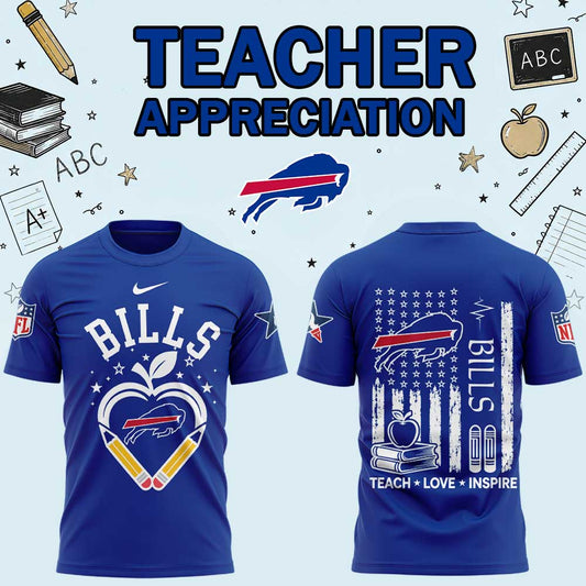 .                                              B Bills Teacher Appreciation 2026 Shirt