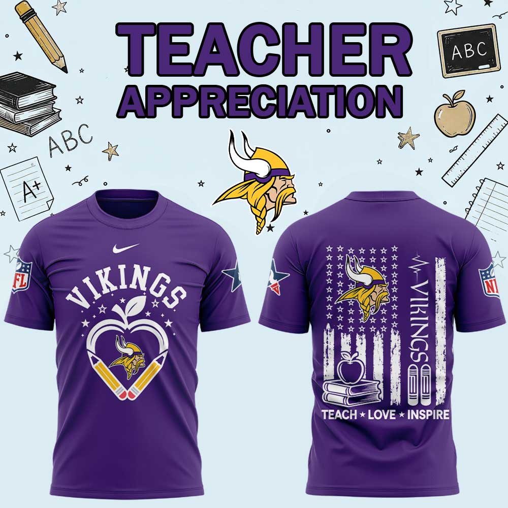 .                             M Vikings Teacher Appreciation 2026 Shirt