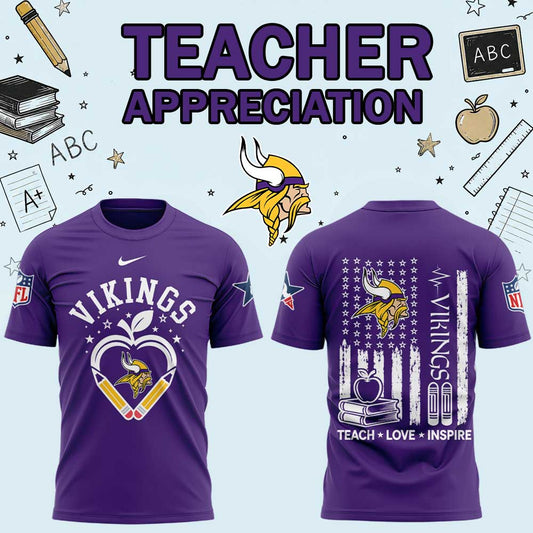 .                             M Vikings Teacher Appreciation 2026 Shirt