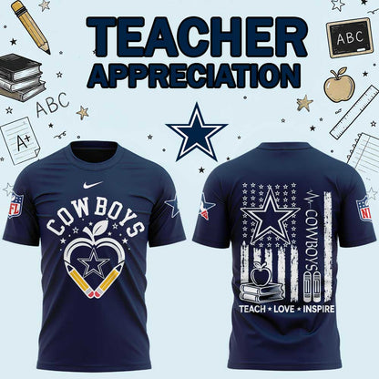 .                             D Cowboys Teacher Appreciation 2026 Shirt