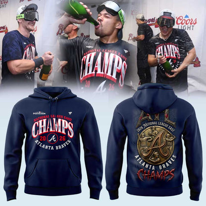 A Braves 2026 Division Champions Locker Room Hoodie V2