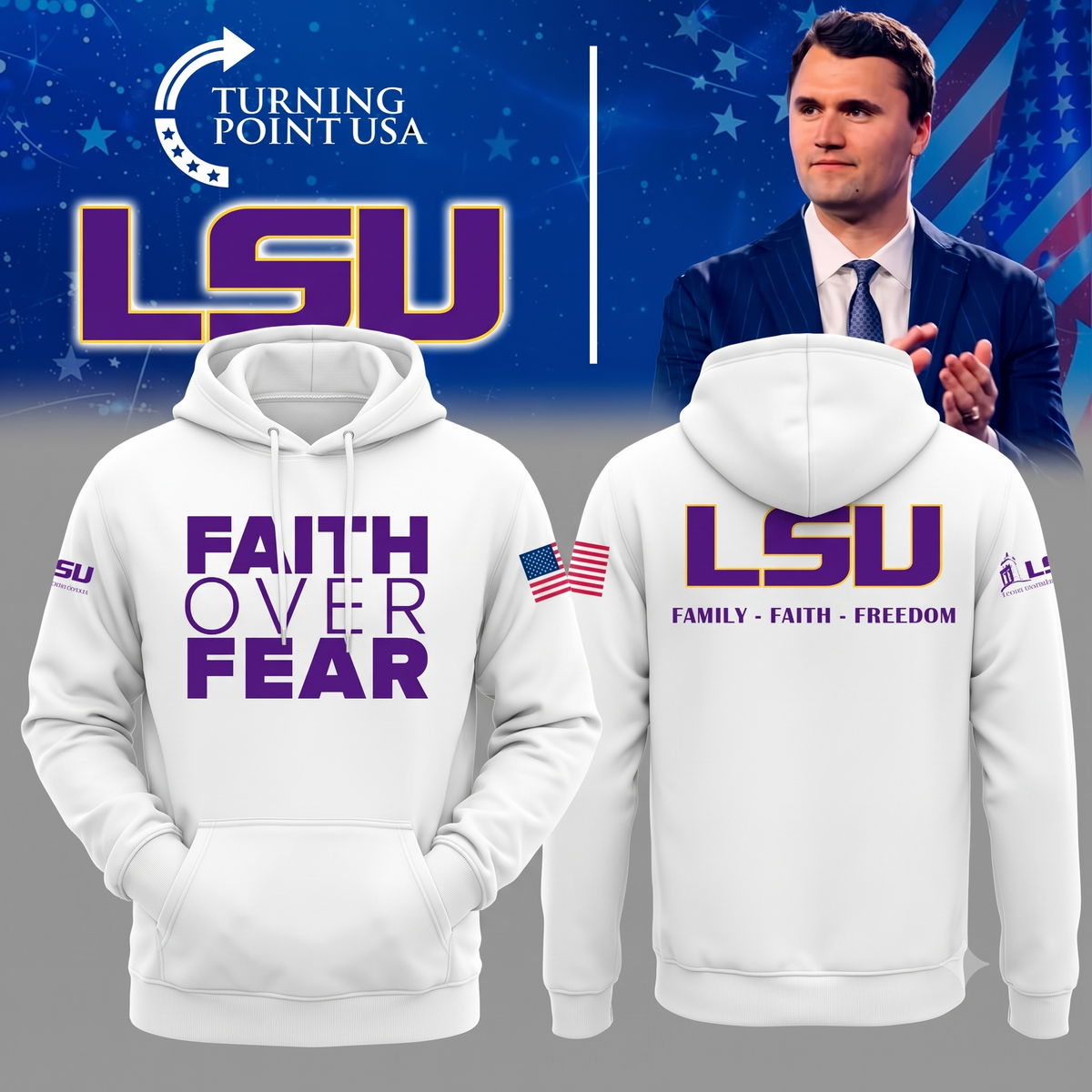 LSU Freedom - TPUSA 2026 Hoodie
