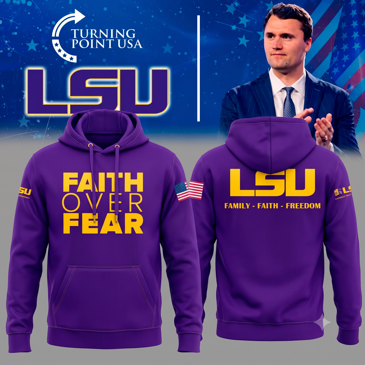 LSU Freedom - TPUSA 2026 Hoodie