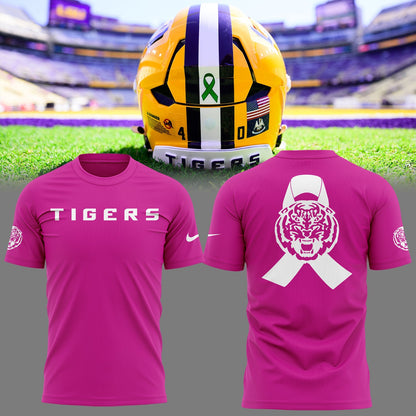 Limited Edition LSU Football Beat Cancer P TShirt-KC10162506