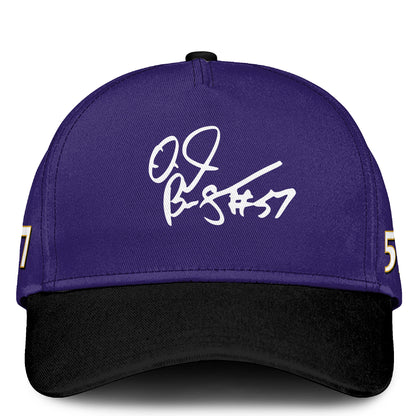 In Loving Memory O.J. Brigance 57 Memorial Football Jersey – Purple Tribute Fan Hoodie