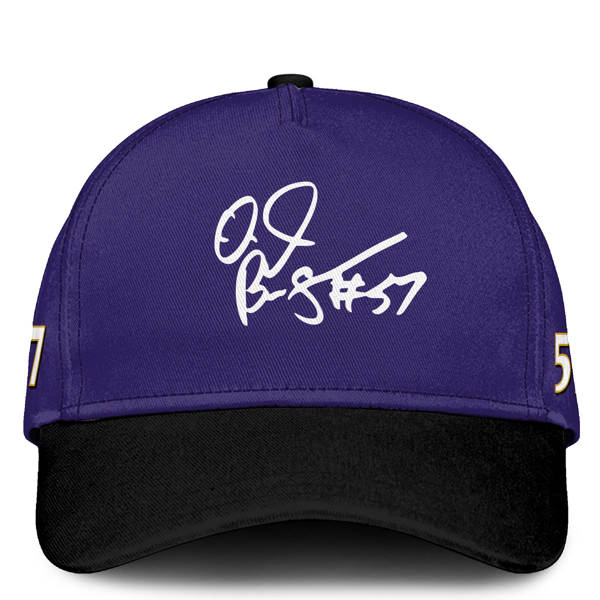 In Loving Memory O.J. Brigance 57 Memorial Football Jersey – Purple Tribute Fan Jersey