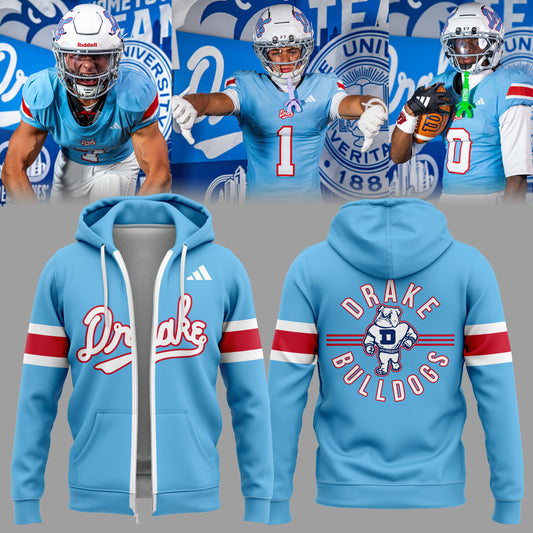 Limited Edition Powder Blue Throwback ZIP Hoodie-PA082526002