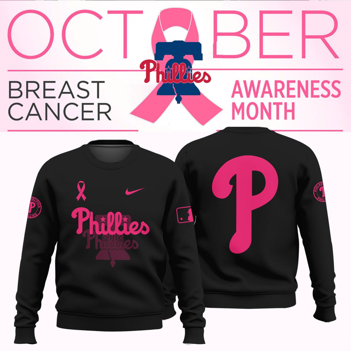 _Philadelphia Phillies - Breast cancer awareness month Jersey