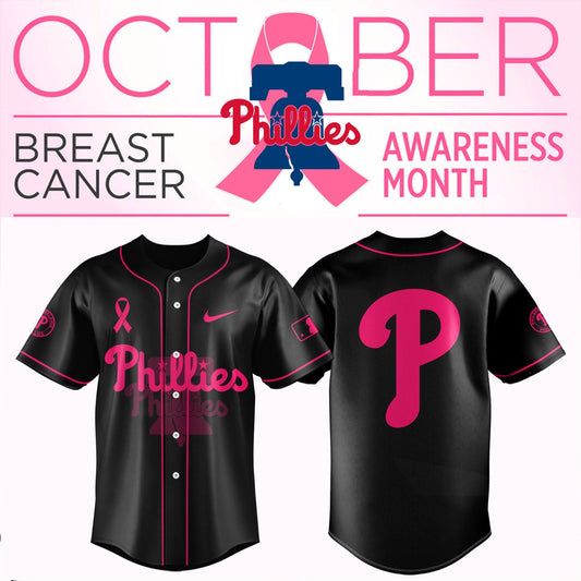 _Philadelphia Phillies - Breast cancer awareness month Jersey