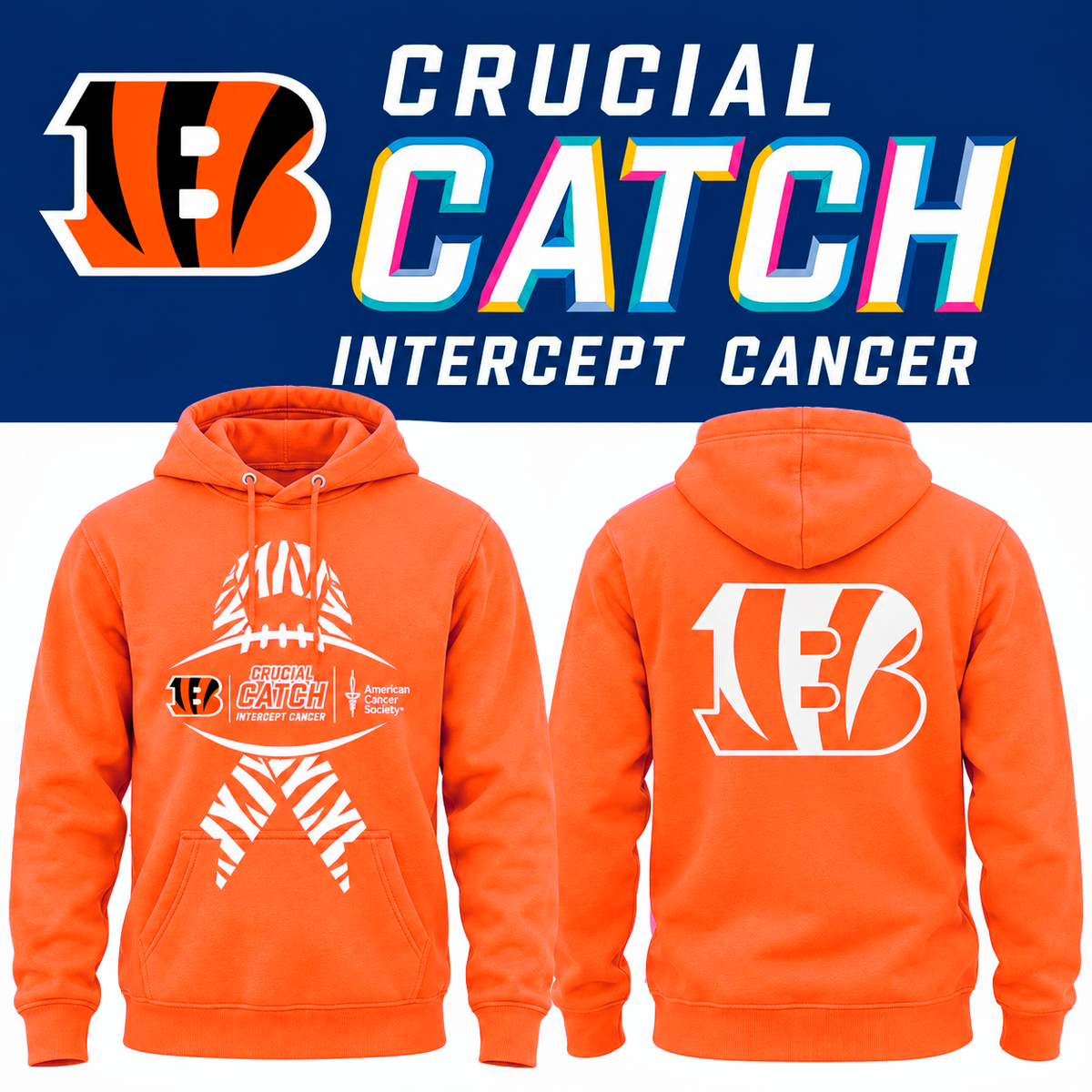 Cincinnati Bengals 2026 Crucial Catch Hoodie