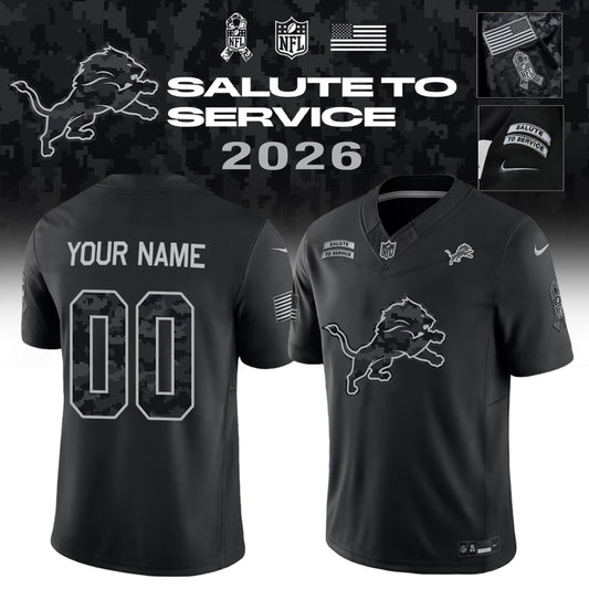 Limited Edition Detroit Lions 2026 x Salute to Service Jersey
