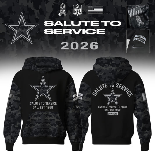 Dallas Cowboys Salute To Service 2026 – Hoodie