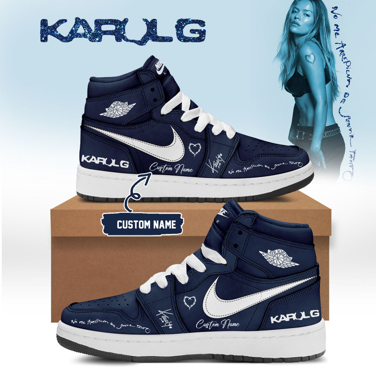 .KaRol G Album “NO ME ARREPIENTO DE SENTIR TANTO” 🩵 –  Shoes 2-1