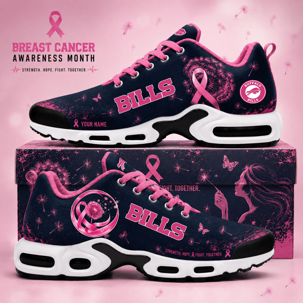 Limited Edition Buffalo Bills Breast Cancer Awareness x Dandelion of Hope Sneakers