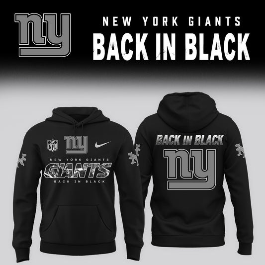 2026 NY Giants - Back In Black Limited Edition Hoodie