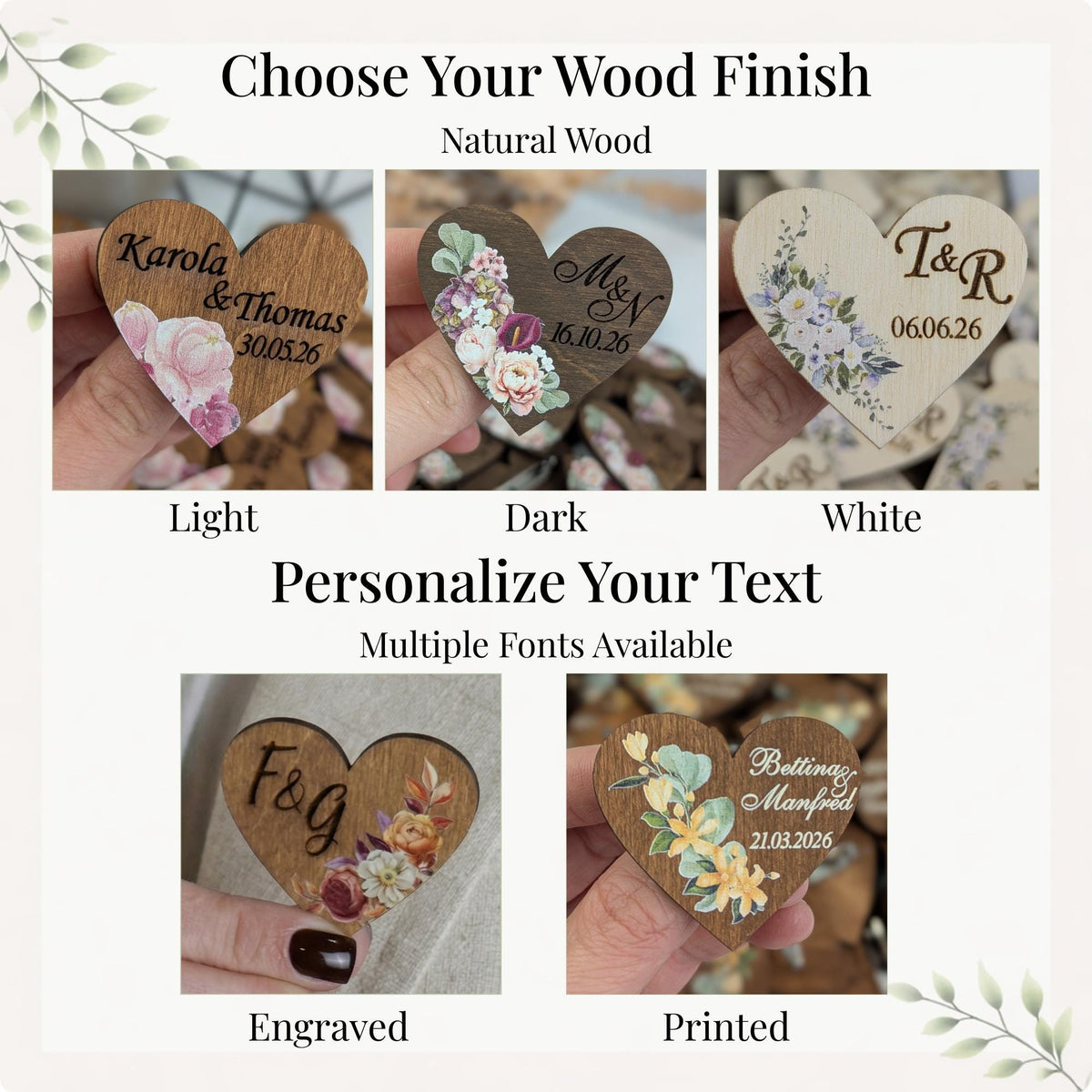 Wedding heart shaped pins, Rustic guests boutonnieres, Tropical wedding, Wedding guest gift