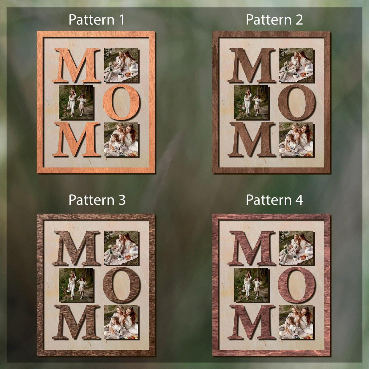Mom Wood Sign Photo Collage, Custom Collage Frame, Creative Mothers Day Gifts