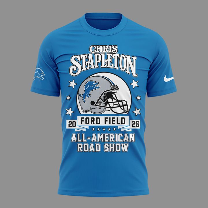 01. New Shirt Chris Stapleton x Detroit Lions - All American Road Show T-Shirt