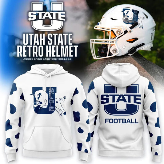 Utah State Aggies Football 1992–1995 Vintage Logo Hoodie
