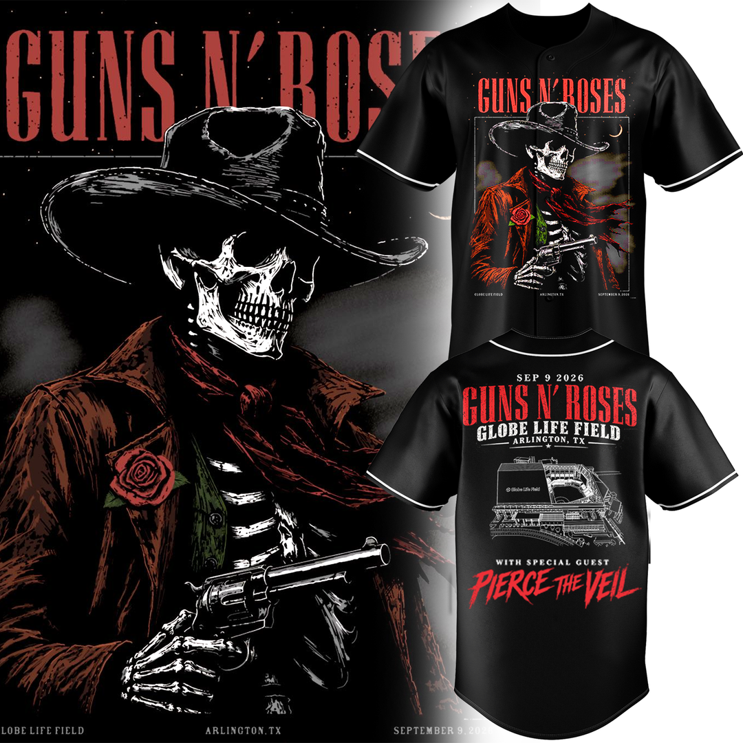 Guns N’ Roses x Globe Life Field 2026 Tour Limited Edition jersey
