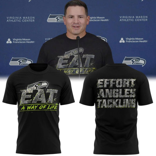 Mike Macdonald Black "Eat A Way Of Life" T-shirt