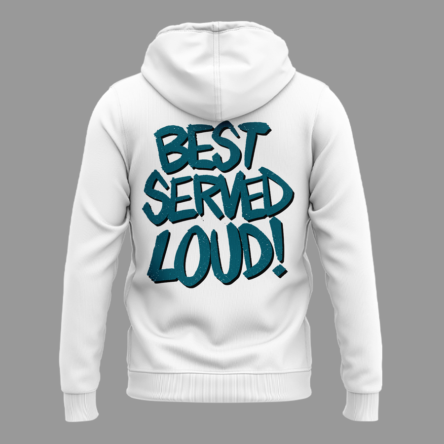 Limited Edition Jacksonville Jaguars "Bring The Juice, Best Served Loud!" White Hoodie